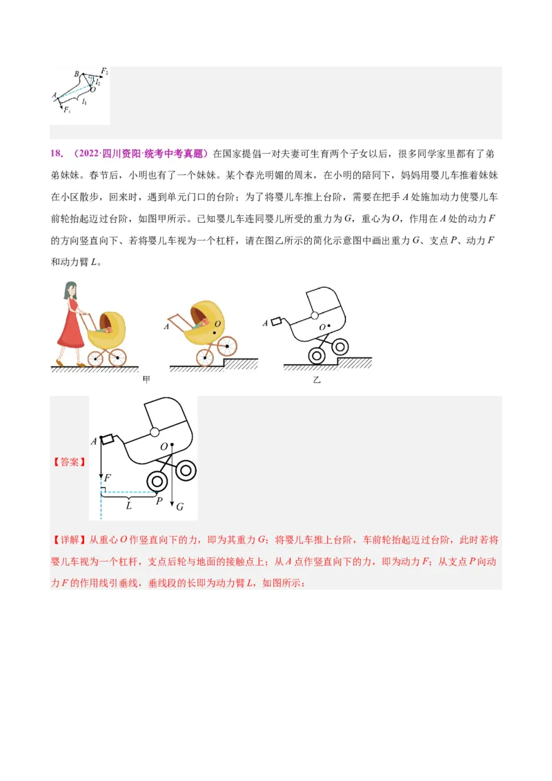专题29力学作图专题（解析版）_8、物理总复习_8.中考物理总复习_2024年中考复习资料_一轮复习资料_完备战2024年中考物理一轮复习讲义练习（全国通用）_教师版（含答案解析）