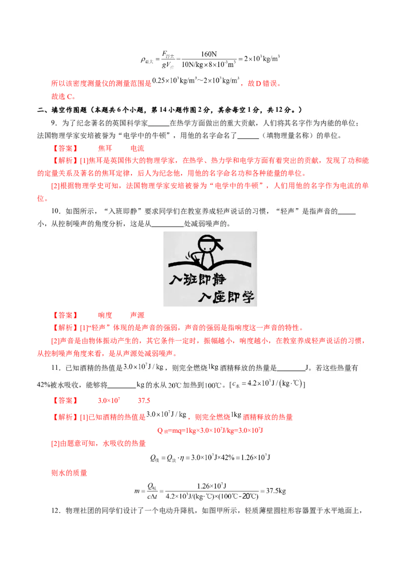 物理（重庆卷）（全解全析）_8、物理总复习_2024中考模拟题物理_一模_物理（重庆卷）-2024年中考第一次模拟考试_物理（重庆卷）-2024年中考第一次模拟考试