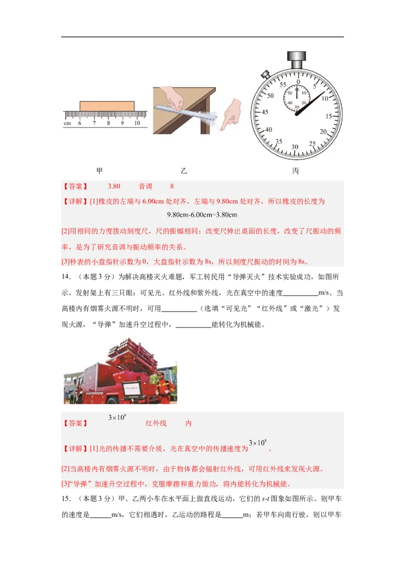物理（苏州卷）（考试版A4)全解全析_8、物理总复习_2024中考模拟题物理_三模（37套）_物理（苏州卷）