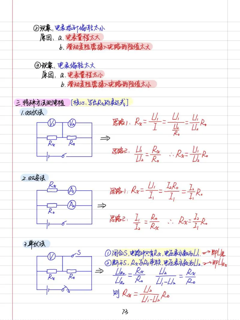 初中物理（九年级）彩色学霸笔记_《初中全科目知识点汇总》_初中物理知识点汇总