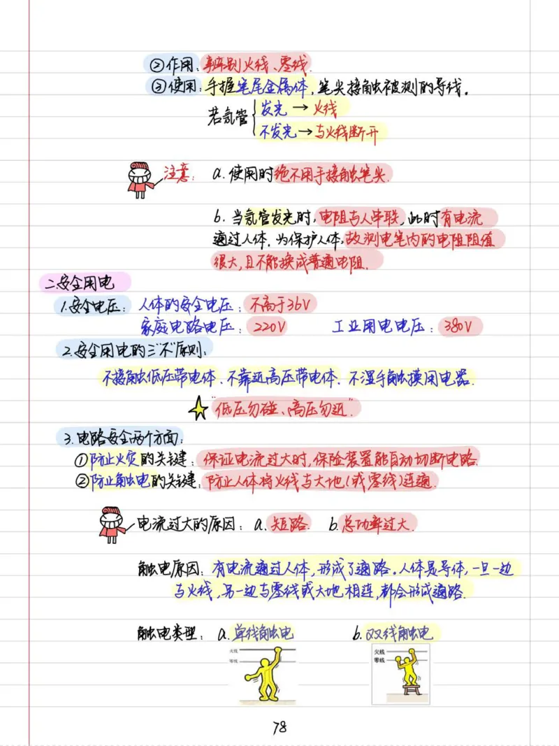 初中物理（九年级）彩色学霸笔记_《初中全科目知识点汇总》_初中物理知识点汇总
