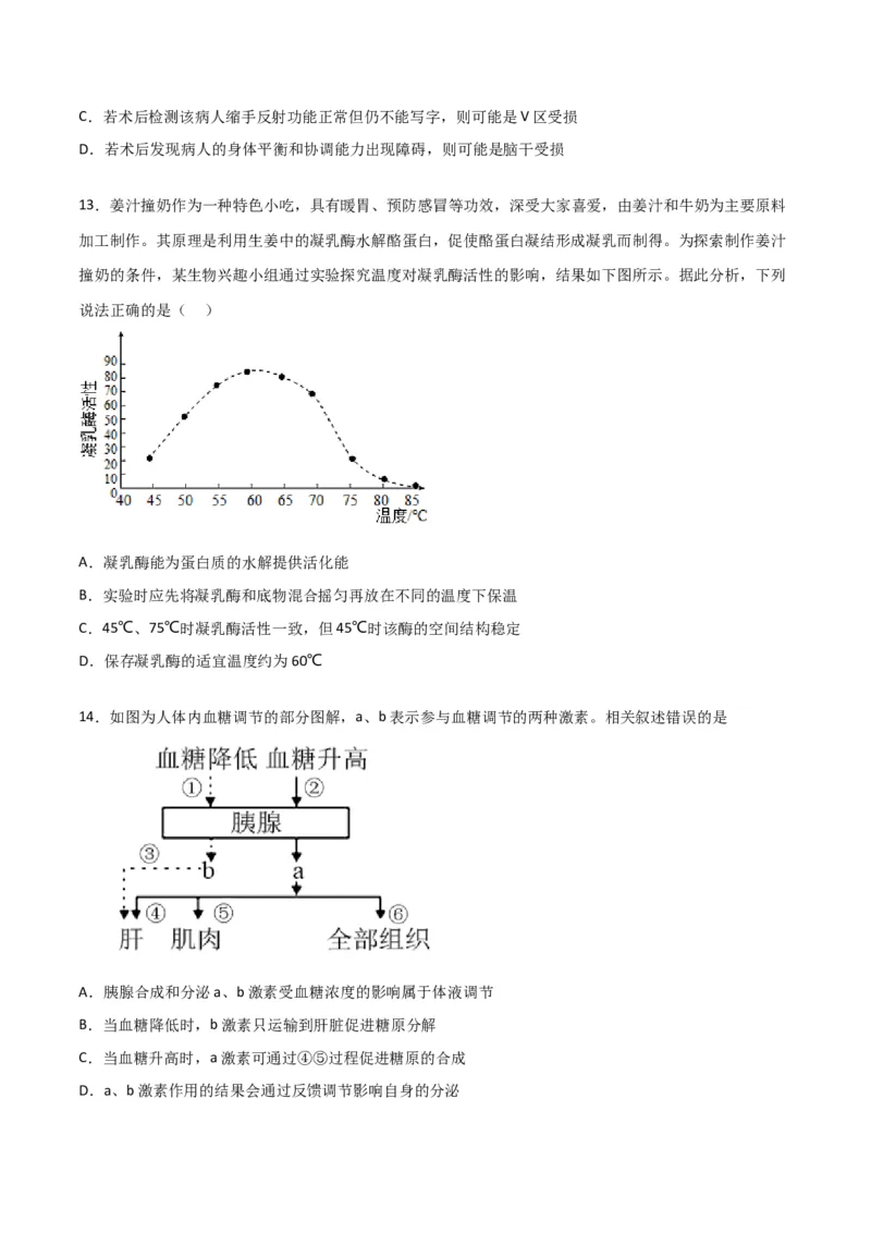 黄金卷08（考试版）_2024年新高考资料_4.2024高考模拟预测试卷_赢在高考&middot;黄金8卷备战2024年高考生物模拟卷（广东专用）31276448