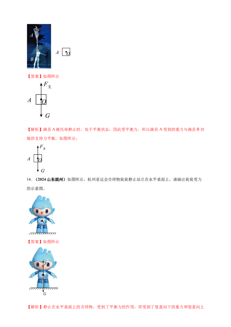 模块一专题08力及运动和力（解析版)_8、物理总复习_2025年中考复习资料_（2025中考全国通用）2024年中考物理真题分类汇编_模块一专题08力及运动和力（原卷版+解析版