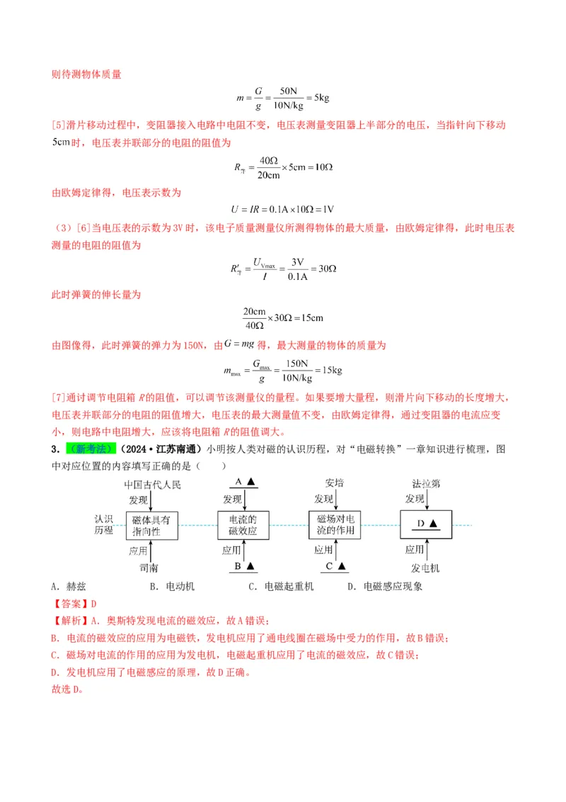 专题17电与磁（考情聚焦+中考新考法+真题透视5大考向+新题特训）（解析版）_8、物理总复习_2025年中考复习资料_备战2025年中考物理真题题源讲义（全国通用）