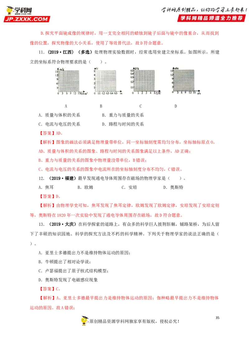 专题18估测估算物理常识（解析版）_8、物理总复习_8.中考物理总复习_2022年中考复习资料_三年（2019-2021）中考真题物理分项汇编（全国通用）