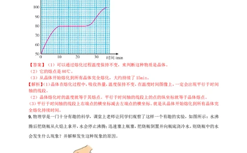 专题30热学简答与阅读理解冷点问题（解析版）_8、物理总复习_8.中考物理总复习_2023年中考复习资料_二轮复习_2023年二轮复习小微专题精准练助力中考物理四点问题大突破（通用版）