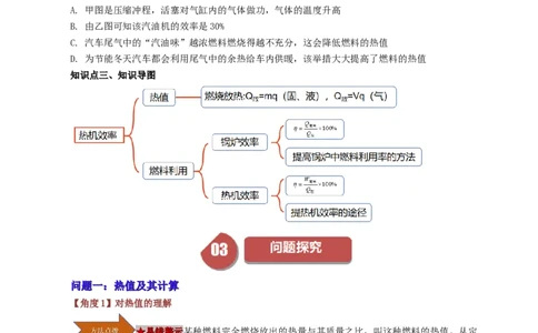 课时14.2热机效率（学生版）_初物_八年级上下册+九年级全一册物理_九年级物理全一册_讲义_2025版