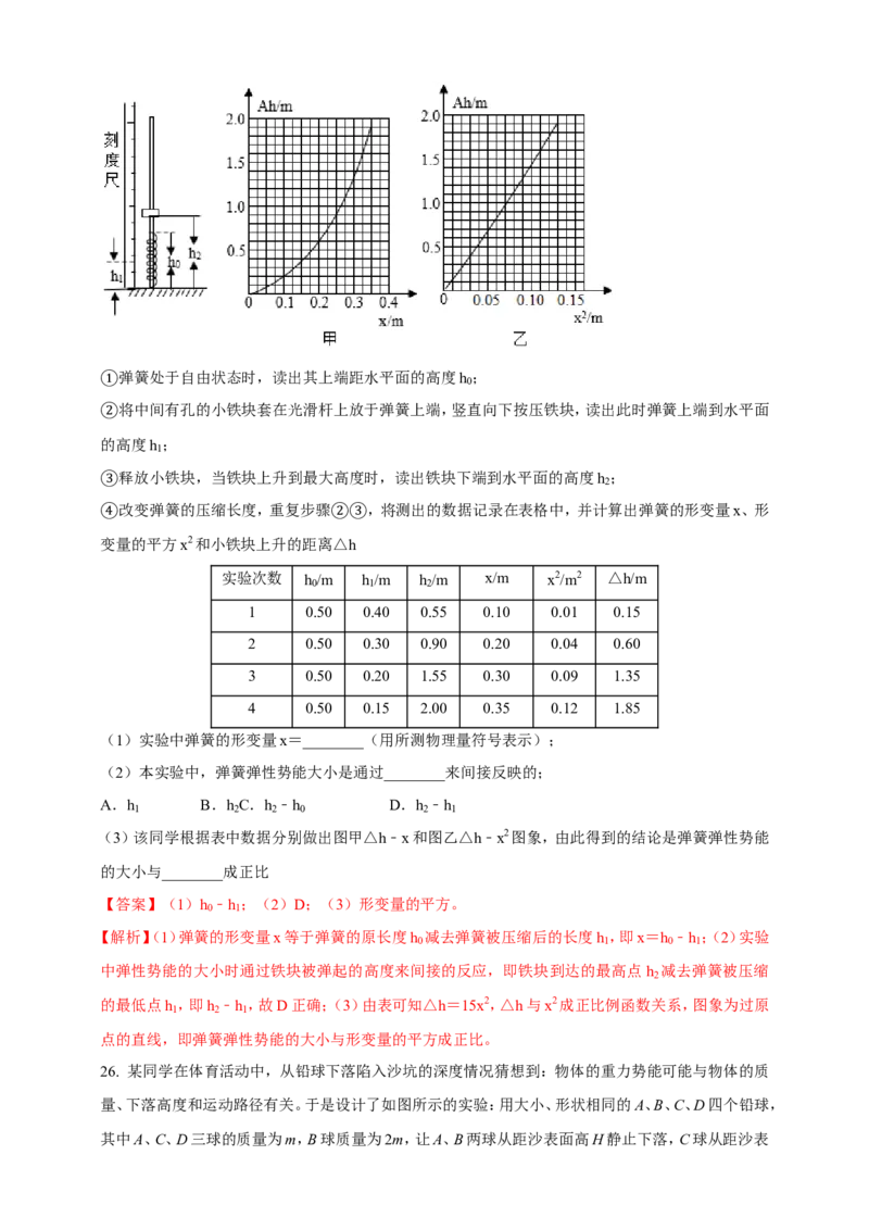 专题68力学冷门创新实验&nbsp;（解析版）_8、物理总复习_2024年中考复习资料_二轮复习_夺分宝典备考2024年物理二轮中考总复习71个重难点亮点专题专炼（全国通用）