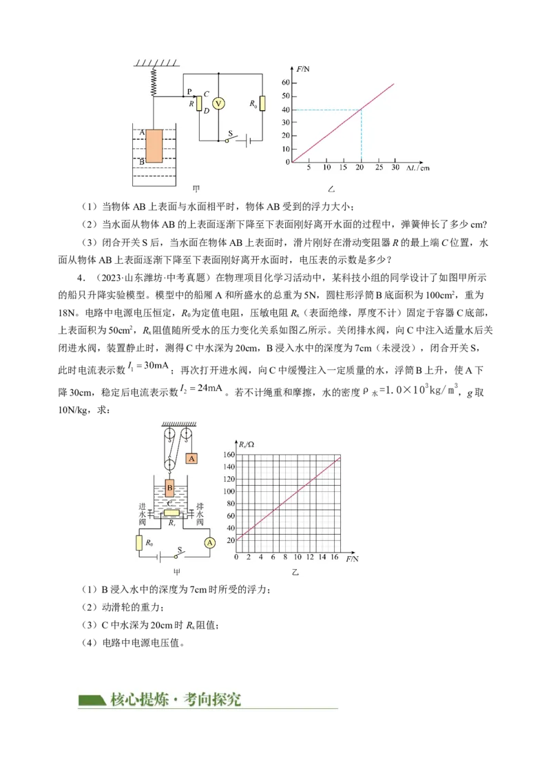 专题22计算题（力热电综合）（讲练）原卷版_8、物理总复习_8.中考物理总复习_2024年中考复习资料_二轮复习资料_完2024年中考物理二轮复习课件+讲义+练习（全国通用）