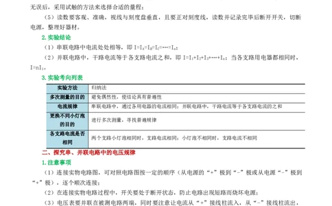专题18电学微专题二（3考点+8考向）（讲义）（电学重点实验）（原卷版）（全国通用）_8、物理总复习_8.中考物理总复习_2024年中考复习资料_一轮复习资料_配套讲义（原卷版+解析版）