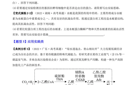 专题10生物技术与工程（原卷版）_新高考复习资料_2024年新高考复习资料_二轮复习资料_2024年高考生物二轮热点题型归纳与变式演练（新高考通用）
