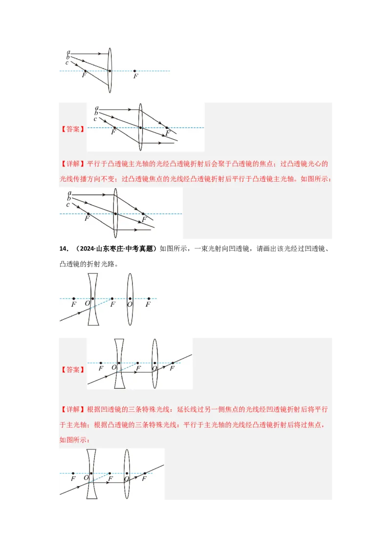 第5章透镜及其应用（B卷专项卷）（重难训练32题4大考点）（教师版）_初物_八年级上下册+九年级全一册物理_八年级物理上册_单元测试（完）