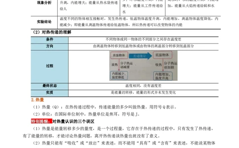 课时13.2内能（教师版）_初物_八年级上下册+九年级全一册物理_九年级物理全一册_讲义_2025版
