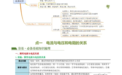 专题16欧姆定律（4考点+9考向）（讲义）（解析版）_8、物理总复习_2024年中考复习资料_一轮复习_课件+讲义+练习2024年中考物理一轮复习讲练测（全国通用）