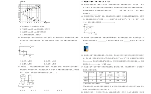 物理（福建卷）（考试版A3）_8、物理总复习_2024中考模拟题物理_一模_物理（福建卷）-2024年中考第一次模拟考试
