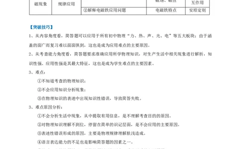 专题29简答题解答技巧攻略解析版_8、物理总复习_8.中考物理总复习_2023年中考复习资料_专项复习_2023年中考物理重难点瓶颈突破（难点剖析+真题汇编+原创预测）（全国通用）_解析版