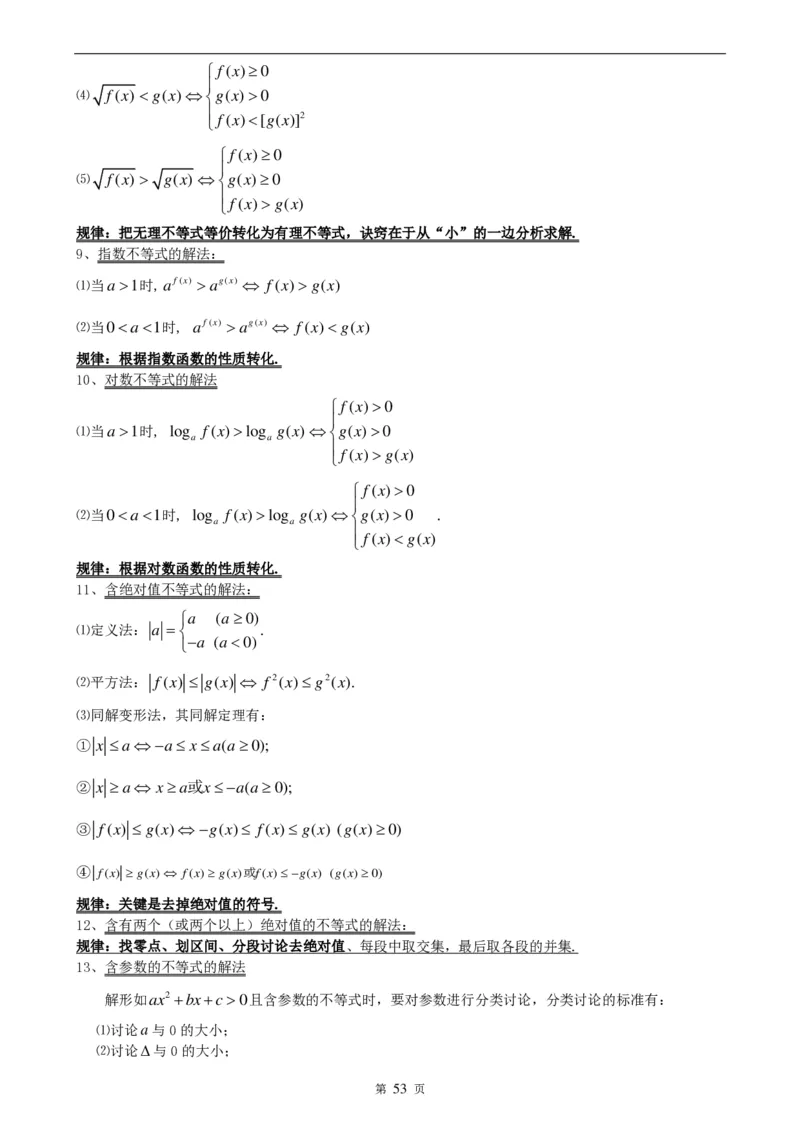 （超详）高中数学知识点归纳汇总_《初中全科目知识点汇总》_初高中知识点归纳汇总