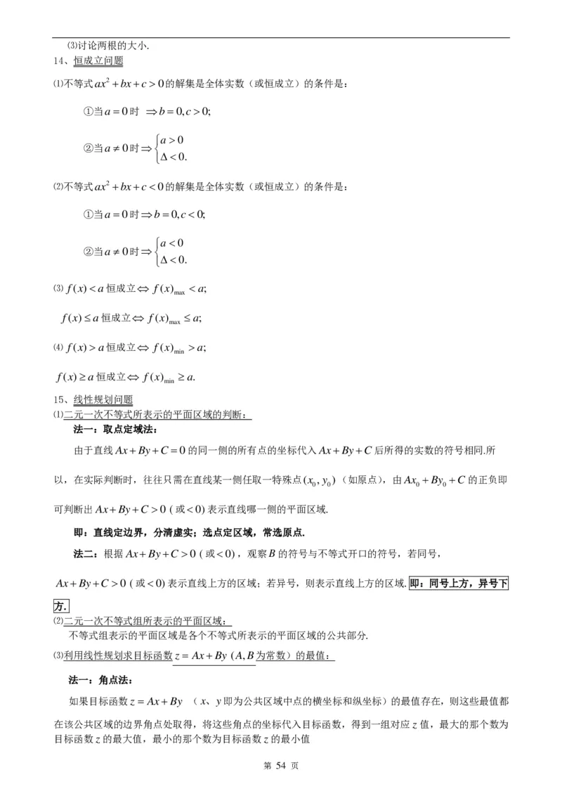 （超详）高中数学知识点归纳汇总_《初中全科目知识点汇总》_初高中知识点归纳汇总