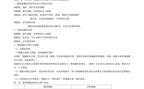 （超详）初中生物知识点归纳汇总_《初中全科目知识点汇总》_初高中知识点归纳汇总