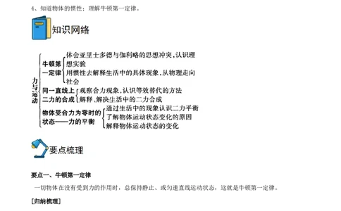专题08牛顿第一定律二力平衡全攻略备战2023年中考物理一轮重难点复习（原卷版）_8、物理总复习_8.中考物理总复习_2023年中考复习资料_一轮复习_基础篇