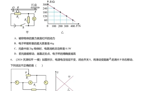 压轴题15多项选择题压轴题（原卷版）_8、物理总复习_2024年中考复习资料_三轮复习_2024年中考物理压轴题专项训练（全国通用）