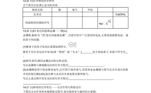 2015山东威海化学试卷+答案+解析(word整理版)_山东历年中考真题_山东省历年中考真题2013~2024_初中化学历年真题（2013-2024）