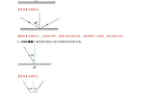 专题24光学做图重点问题（解析版）_8、物理总复习_8.中考物理总复习_2023年中考复习资料_二轮复习_2023年二轮复习小微专题精准练助力中考物理四点问题大突破（通用版）