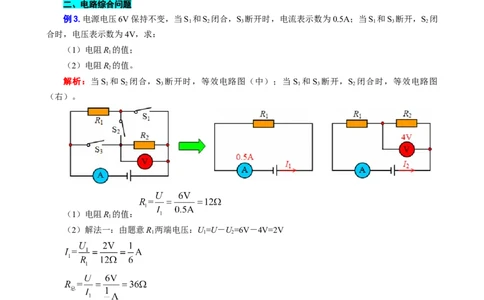 测量未知电阻+电路综合_8、物理总复习_8.中考物理总复习_2024年中考复习资料_专项复习资料_2024年中考物理复习_❤更新专项复习