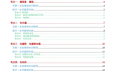 专题20电与磁（5考点+12考向）（讲义）（原卷版）_8、物理总复习_8.中考物理总复习_2024年中考复习资料_一轮复习资料_完2024年中考物理一轮复习课件+讲义+练习（全国通用）