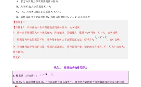 专题14浮力的四种计算方法（解析版）_8、物理总复习_2024年中考复习资料_一轮复习_完备战2024年中考物理一轮复习考点帮（全国通用）_教师版（含答案解析）