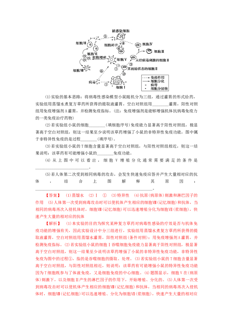 专题08生命活动的调节机制-备战2021年高考生物核心考点透析（解析版）_新高考复习资料_2021年新高考资料_备战2021年高考生物核心考点透析