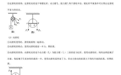 专题25滑轮及其工作特点（解析版）-2022年中考物理二轮专项复习核心考点突破与必刷题型汇编（全国通用）_8、物理总复习_8.中考物理总复习_2022年中考复习资料