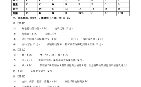黄金卷03（参考答案）_2024年新高考资料_4.2024高考模拟预测试卷_赢在高考&middot;黄金8卷备战2024年高考生物模拟卷（湖南专用）31263208
