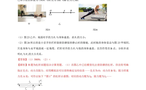 专题19杠杆问题攻略解析版_8、物理总复习_8.中考物理总复习_2023年中考复习资料_专项复习_2023年中考物理重难点瓶颈突破（难点剖析+真题汇编+原创预测）（全国通用）_解析版