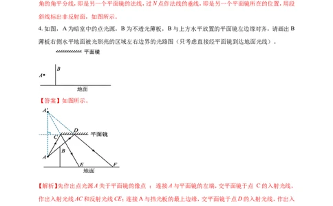 专题11中考光学作图类问题（解析版）_8、物理总复习_2024年中考复习资料_二轮复习_夺分宝典备考2024年物理二轮中考总复习71个重难点亮点专题专炼（全国通用）