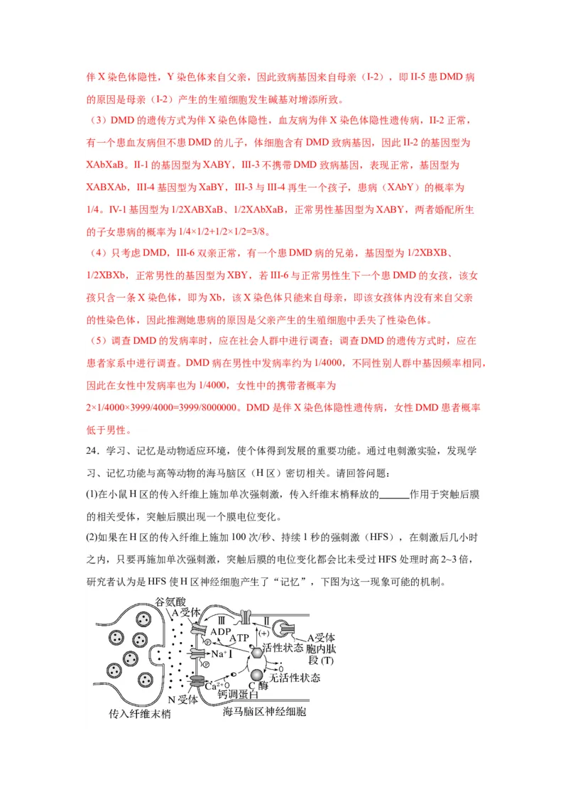 黄金卷02（解析版）-赢在高考&middot;黄金8卷备战2024年高考生物模拟卷（江苏专用）_2024年新高考资料_4.2024高考模拟预测试卷