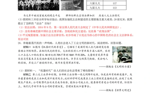 2016山东潍坊历史试卷+答案+解析(word整理版)_山东历年中考真题_山东省历年中考真题2013~2024_初中历史历年真题（2013-2024）