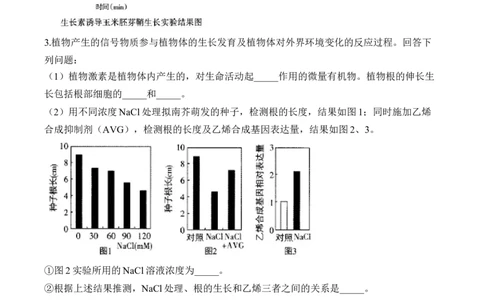 专题10植物生命活动的调节（非选择题）&mdash;&mdash;2025届高考生物学模块分练新高考版（含解析）_2025年新高考资料_二轮复习
