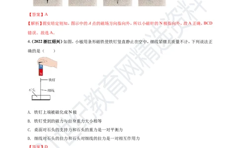 专题20电与磁问题（解析版）_8、物理总复习_8.中考物理总复习_2023年中考复习资料_专项复习_2023年用小微专题精准练助力中考物理四点问题大突破