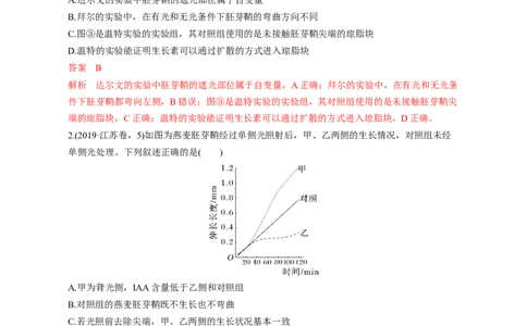 专题12植物生命活动的调节（测试卷）-2023年高考生物二轮复习讲练测（全国通用）（解析版）_通用版（老高考）复习资料_2023年复习资料_二轮复习