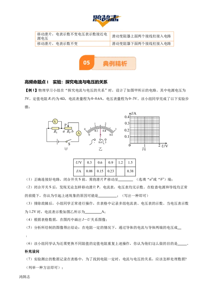 专题15欧姆定律（3大模块知识清单+4个易混易错+3种方法技巧+典例真题精析）（解析版）_8、物理总复习_物理一轮复习