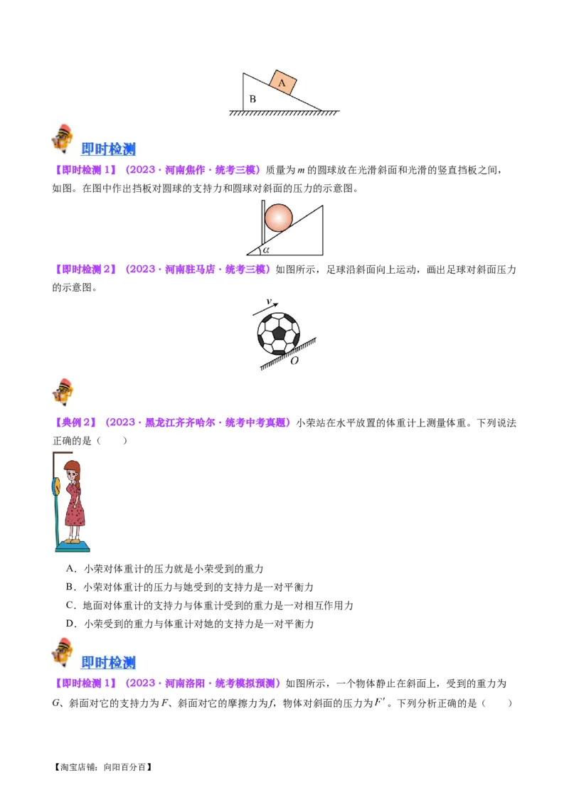专题10压力与压强（原卷版）_8、物理总复习_2024年中考复习资料_一轮复习_完备战2024年中考物理一轮复习考点帮（全国通用）