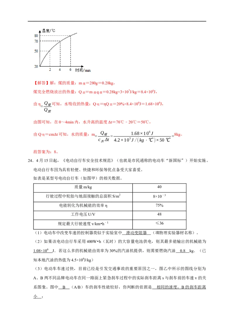 图像题06内能相关图像（解析版）_8、物理总复习_8.中考物理总复习_2023年中考复习资料_二轮复习_2023年中考物理二轮题型专项复习（全国通用）