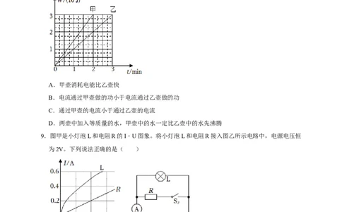 图像题05电功率、焦耳定律（原卷版）_8、物理总复习_8.中考物理总复习_2023年中考复习资料_二轮复习_2023年中考物理二轮题型专项复习（全国通用）