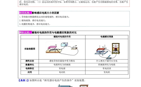 课时20.5磁生电（学生版）_初物_八年级上下册+九年级全一册物理_九年级物理全一册_讲义_2025版