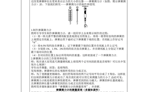 第2节弹力_初物_八年级上下册+九年级全一册物理_八年级物理下册_全套教学资源_课件教案教学反思_教案_第七章力_第2节弹力
