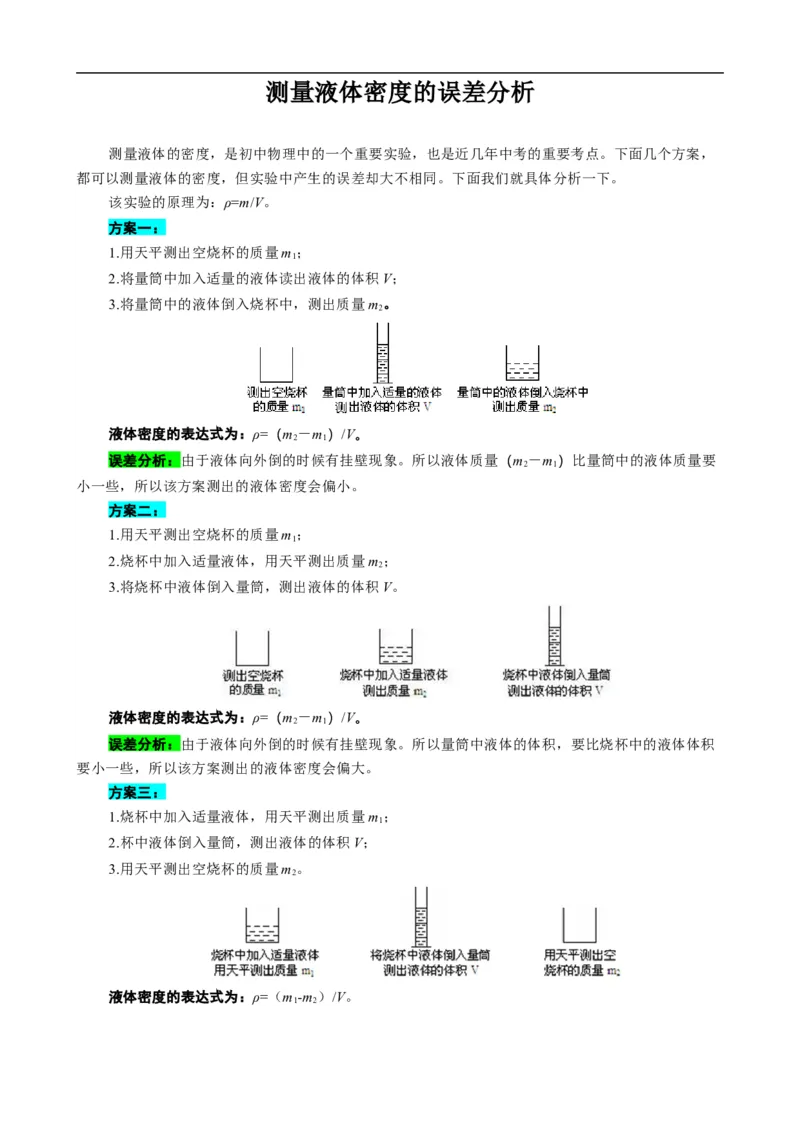 测量液体密度的误差分析_8、物理总复习_8.中考物理总复习_2024年中考复习资料_专项复习资料_2024年中考物理复习_❤更新专项复习