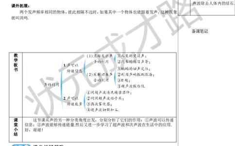 第3节声的利用_初物_八年级上下册+九年级全一册物理_八年级物理上册_全套教学资源_课件教案3_教案_第二章声现象