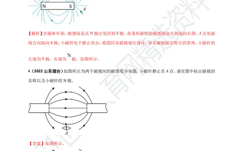 专题27磁学做图重点问题（解析版）_8、物理总复习_8.中考物理总复习_2023年中考复习资料_专项复习_2023年用小微专题精准练助力中考物理四点问题大突破