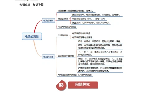 课时15.4电流的测量（学生版）_初物_八年级上下册+九年级全一册物理_九年级物理全一册_讲义_2024版